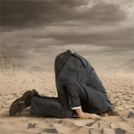 Nicht gleich den Kopf in den Sand stecken!